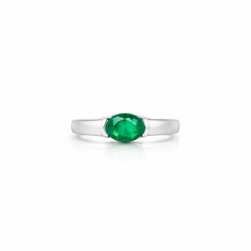 SOLITAIRE EMERALD RING