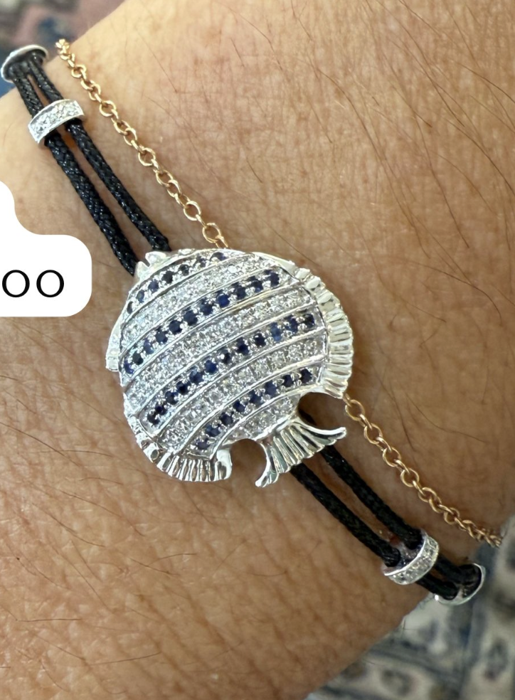 ADJUSTABLE FISH CHARM BRACELET