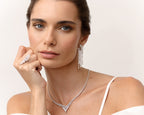 RAINDROP RADIANCE  DIAMOND DANGLE EARRINGS