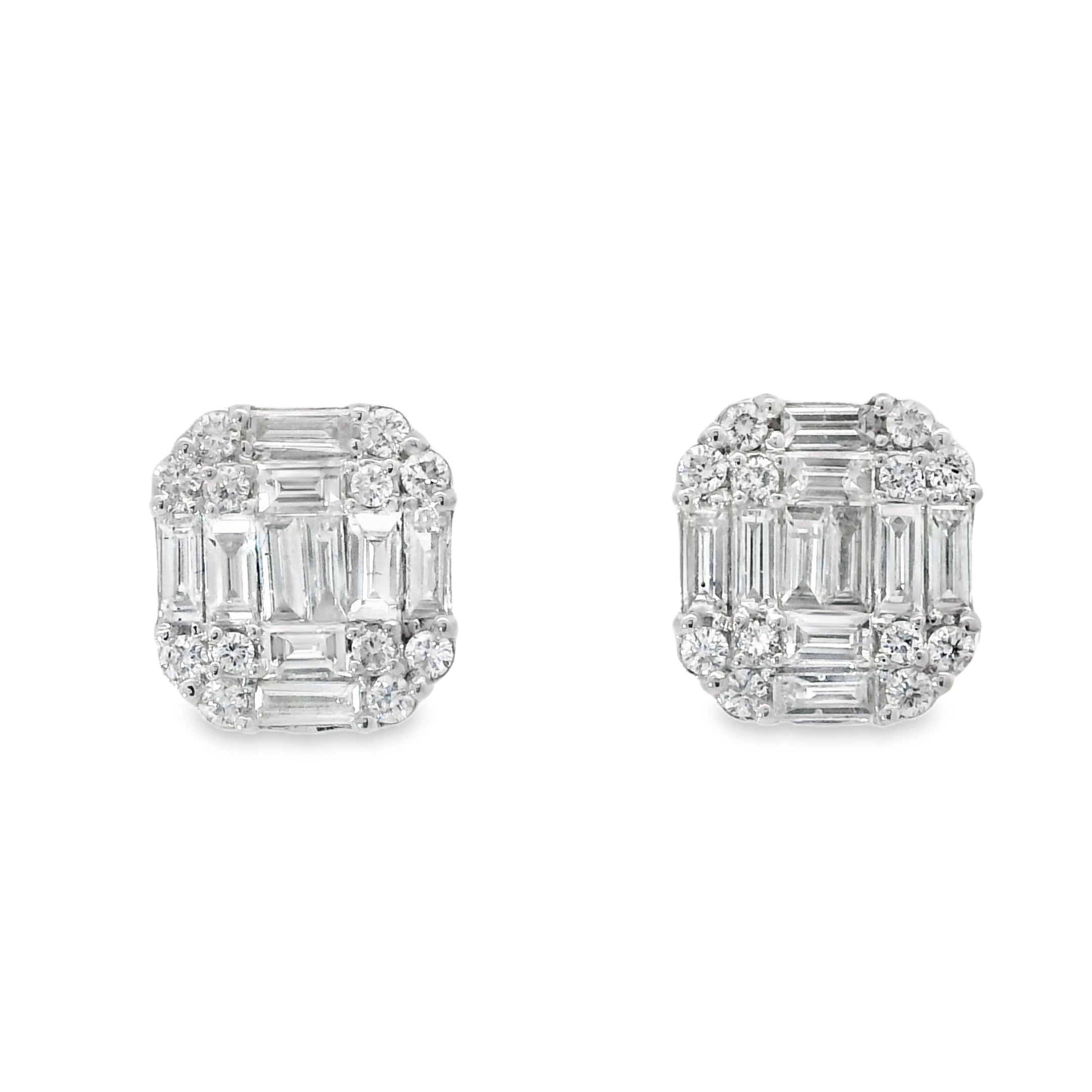 BAGUETTE DIAMOND STUDS