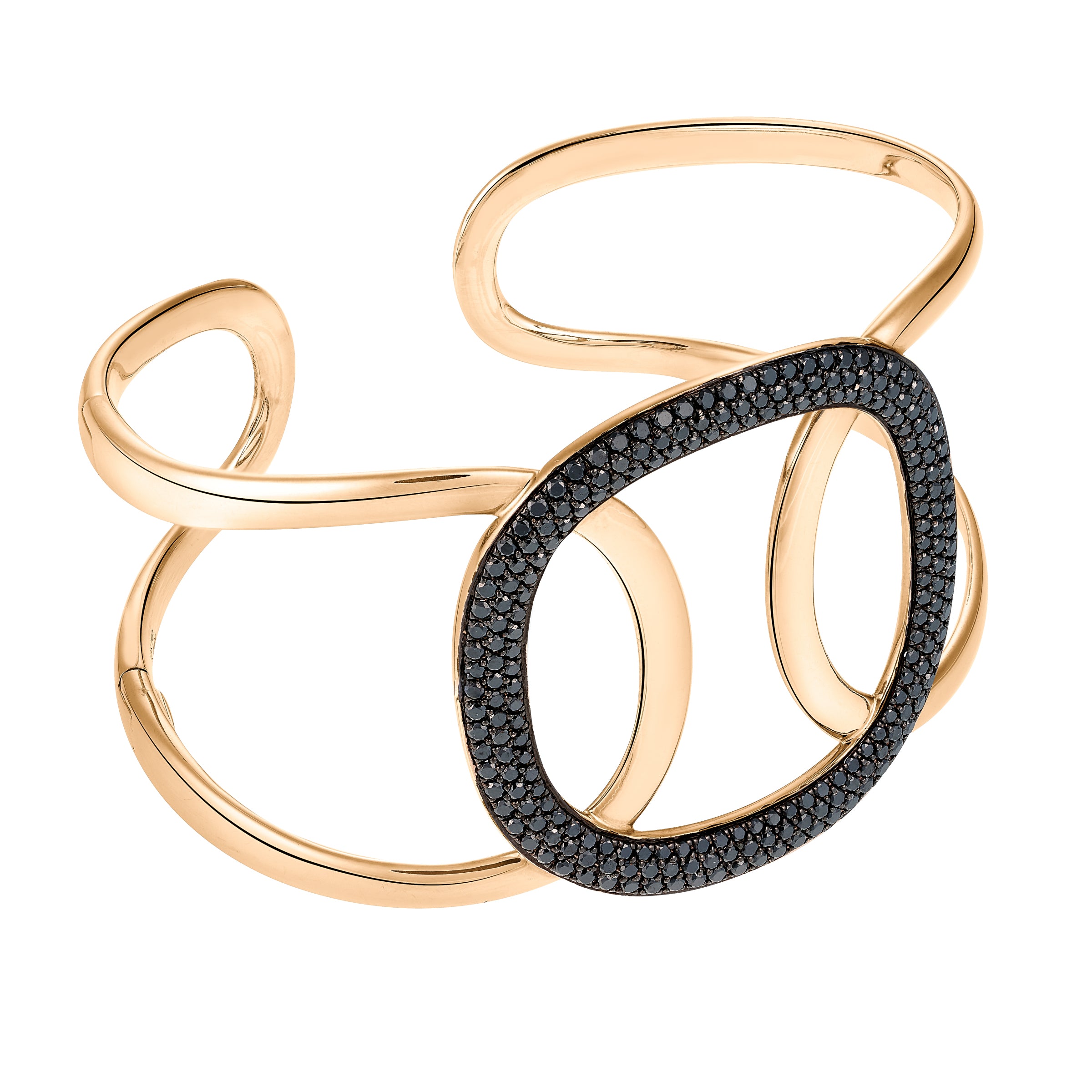 BLACK DIAMOND ROSE CUFF