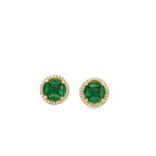 EMERALD CLUSTER STUDS