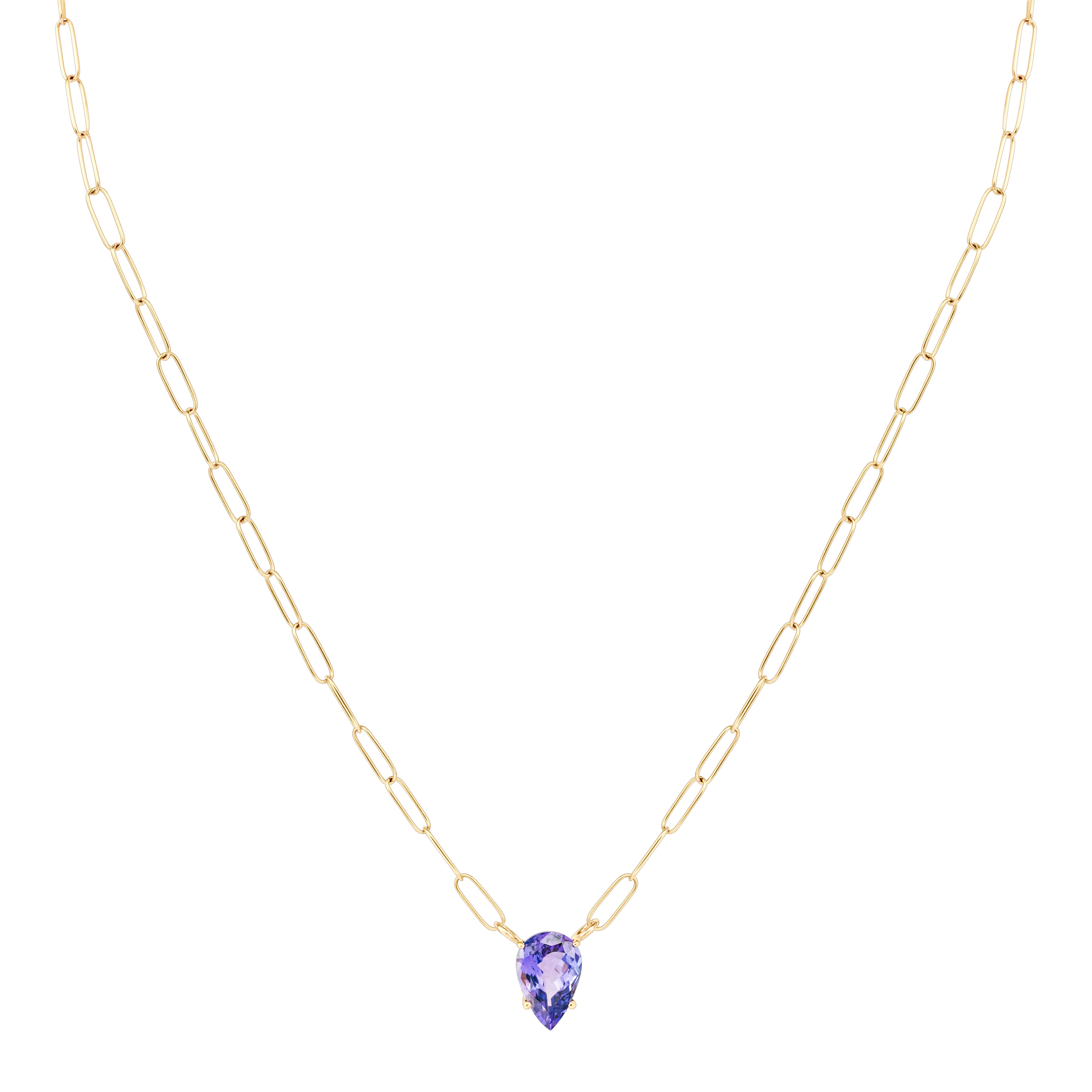 TANZANITE CHAIN NECKLACE