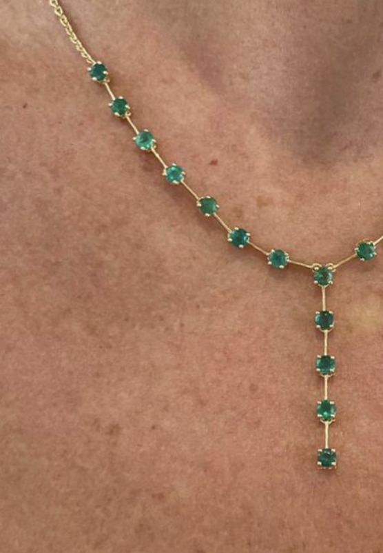 MULTI EMERALD NECKLACE