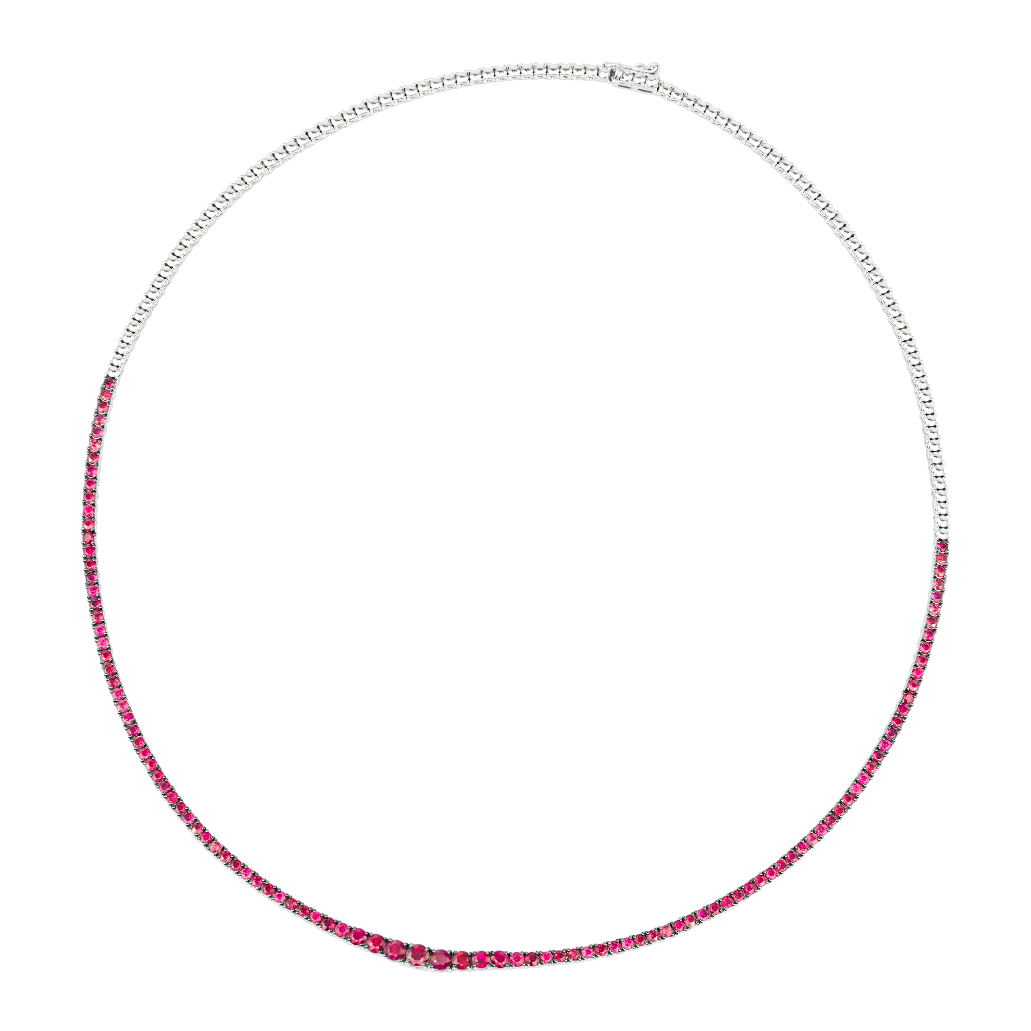 HALF FULL RUBY NECKLACE