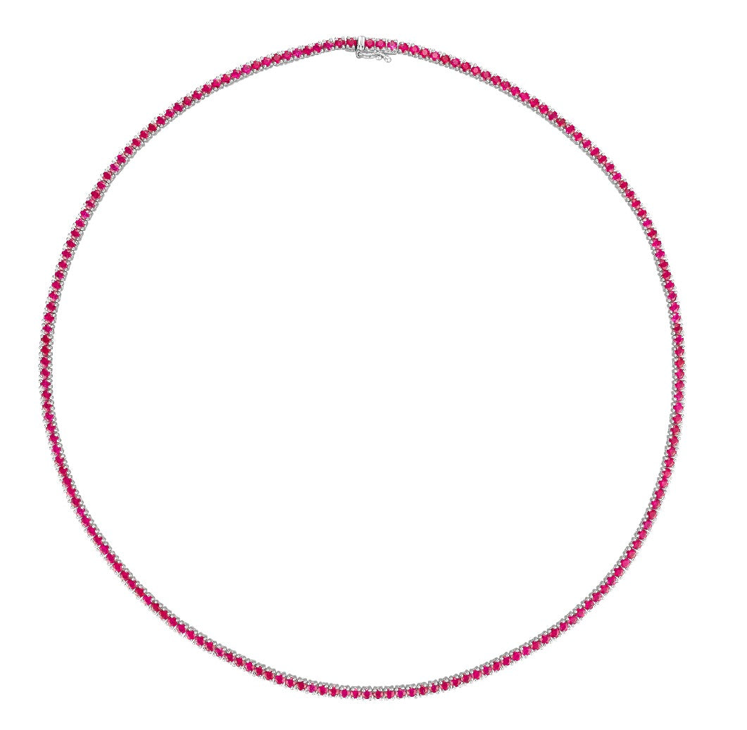 RIVIERA RUBY TENNIS NECKLACE