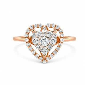 DIAMOND HEART RING