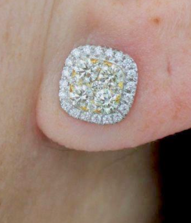 CHAMPAGNE SQUARED STUDS
