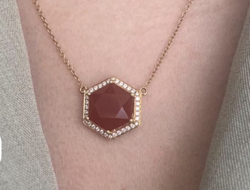 CHERRY QUARTZ PENDANT