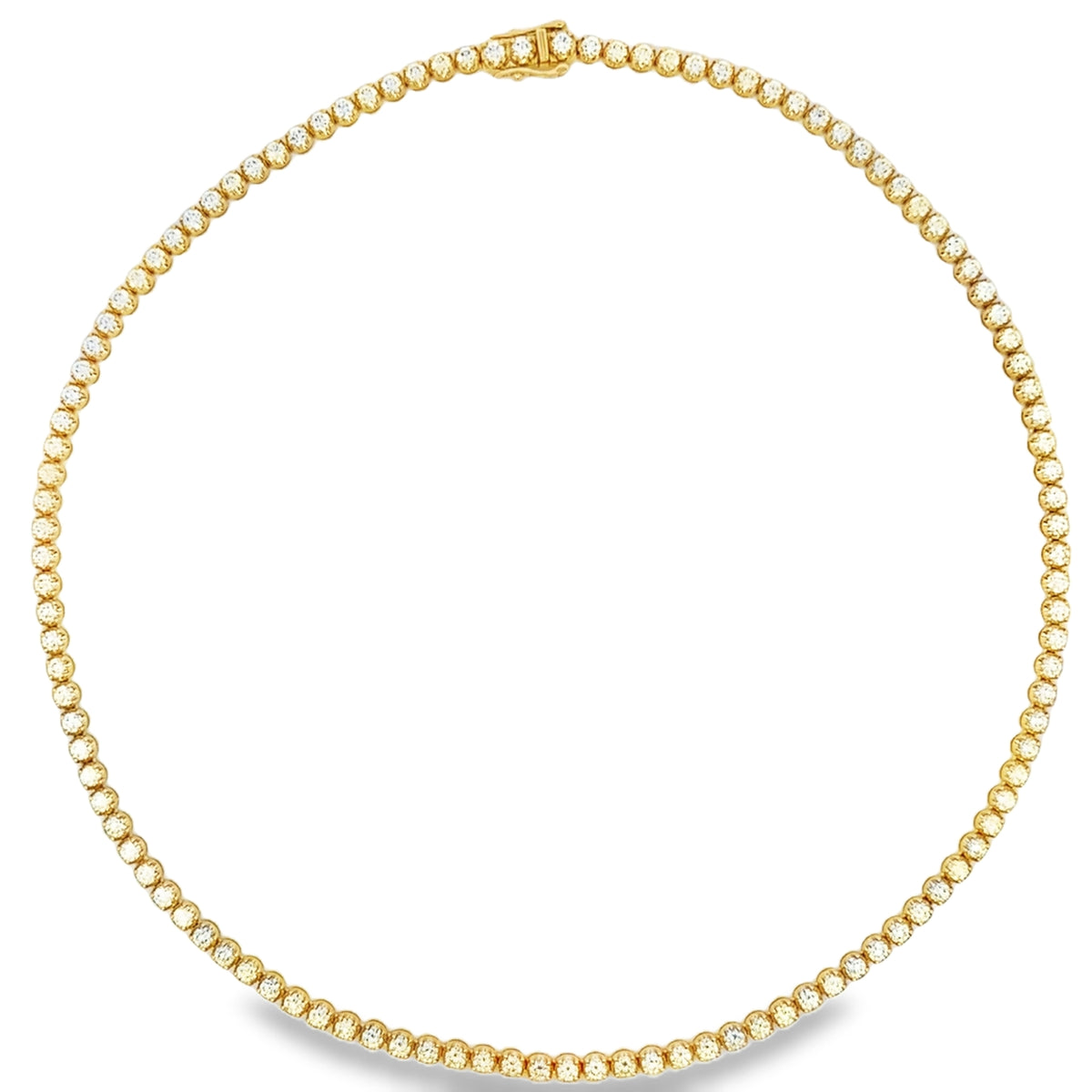 YELLOW DIAMONDS TENNIS NECKLACE