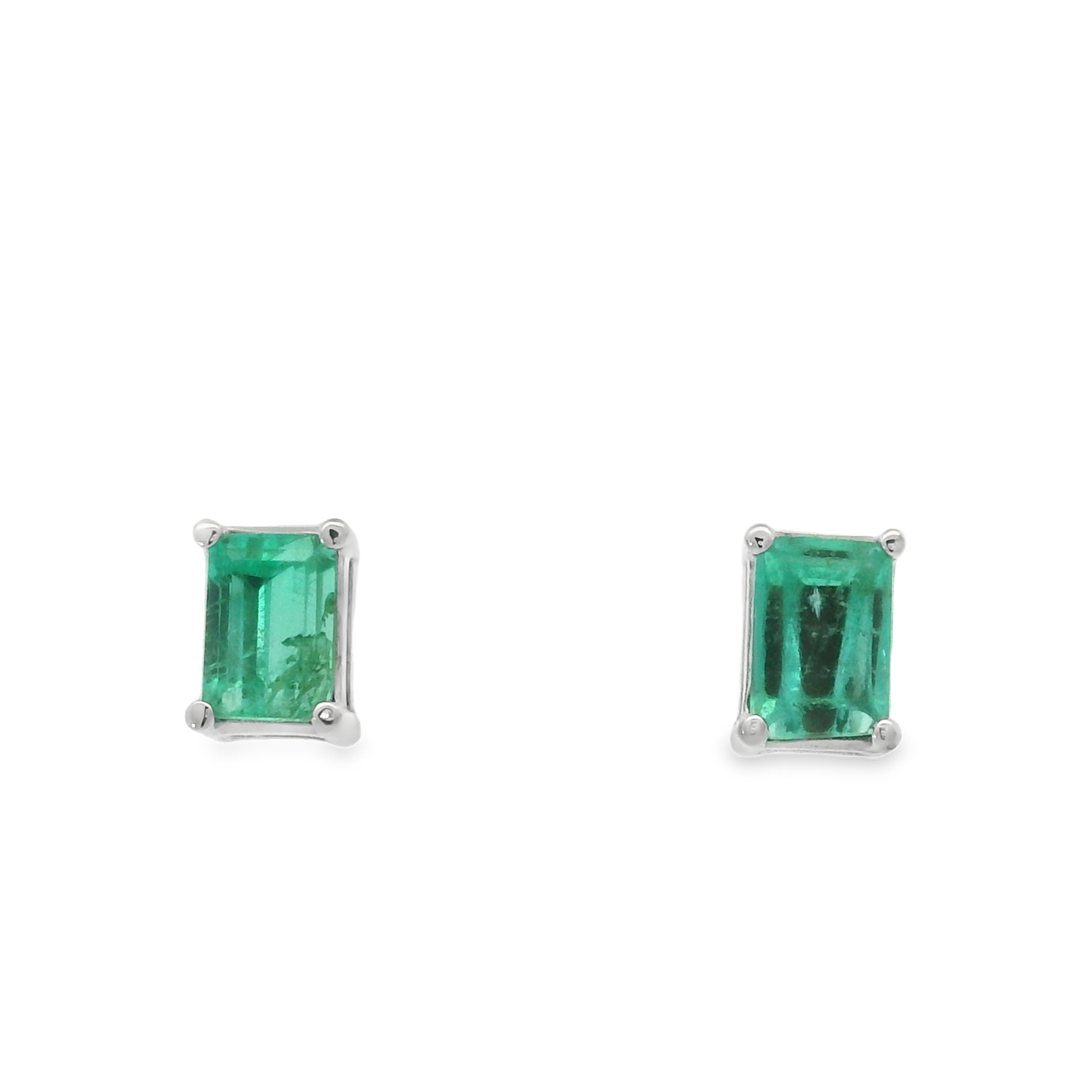 COLOMBIAN EMERALD STUDS