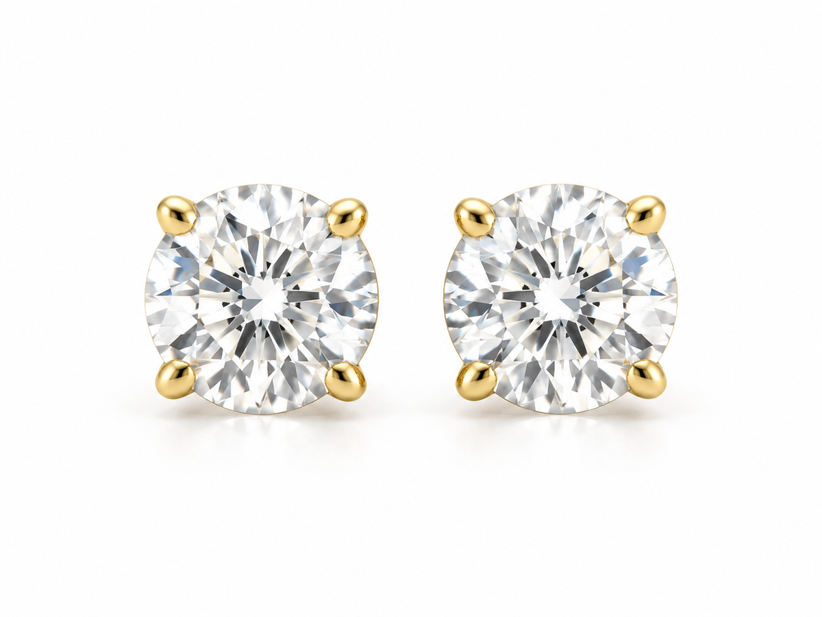 ROUND SOLITAIRE STUDS