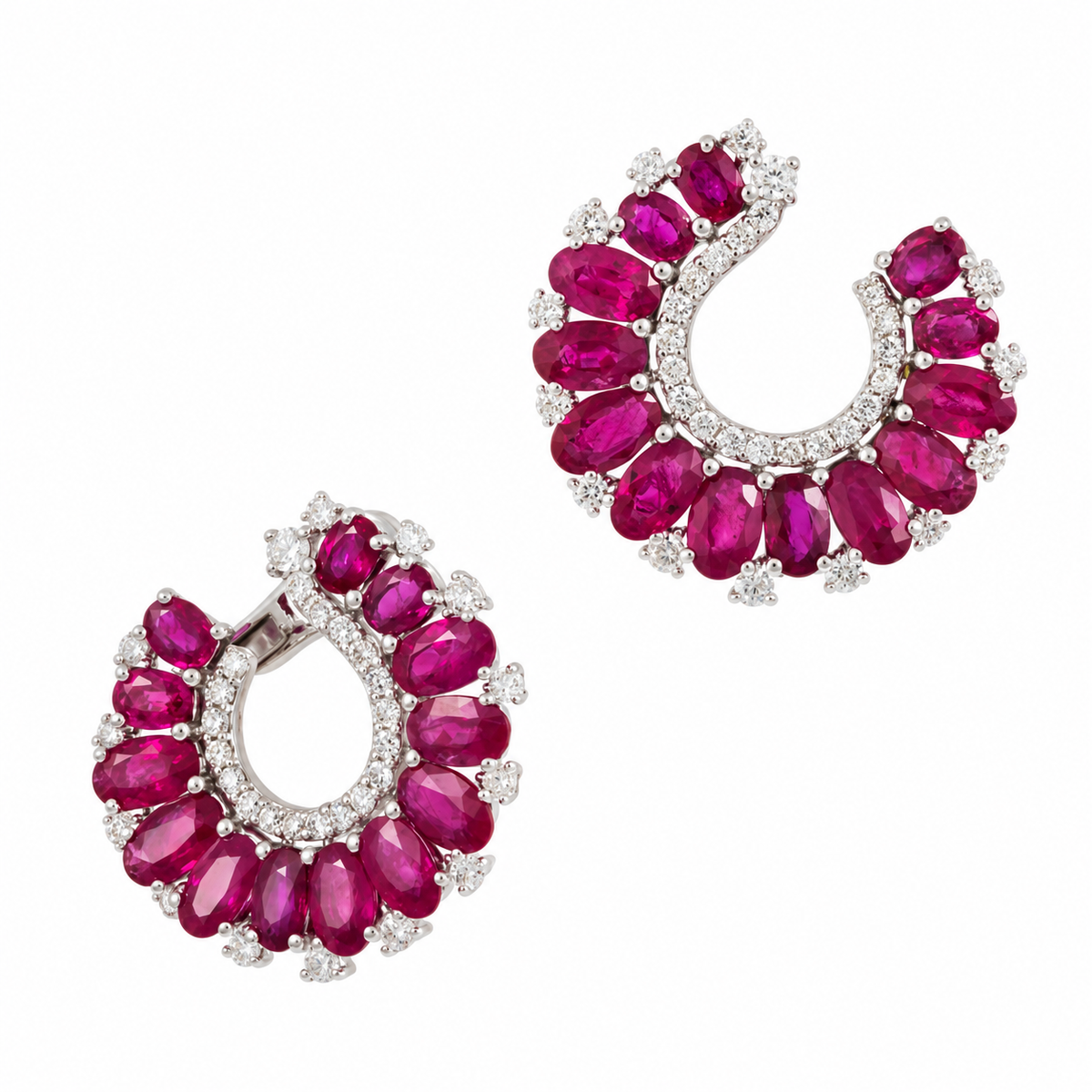 FLORA RUBY EARRINGS
