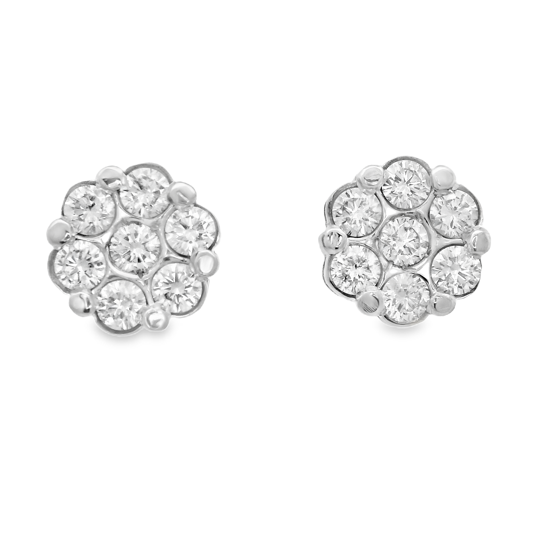 DIAMOND FLOWER EARRINGS