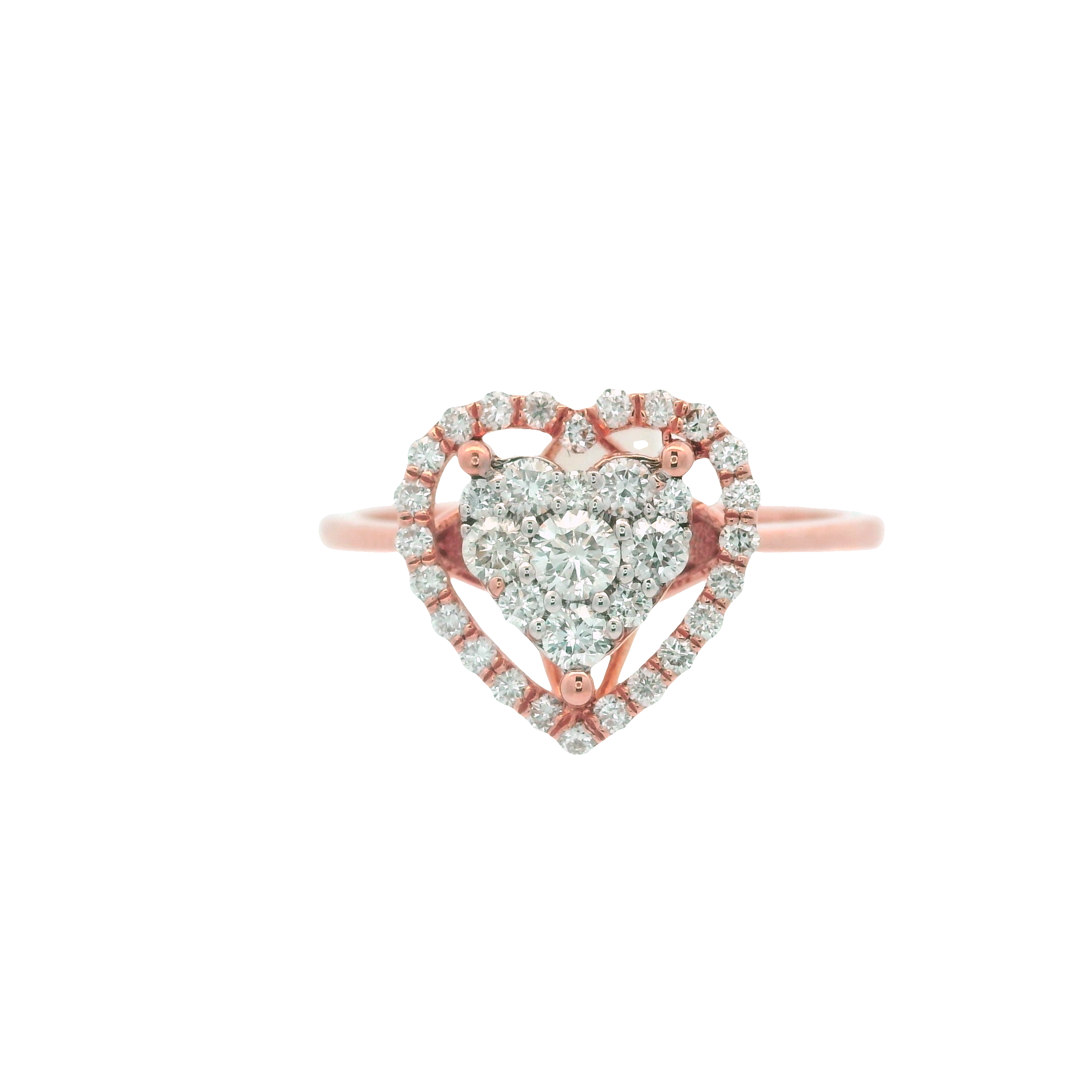 DIAMOND HEART RING