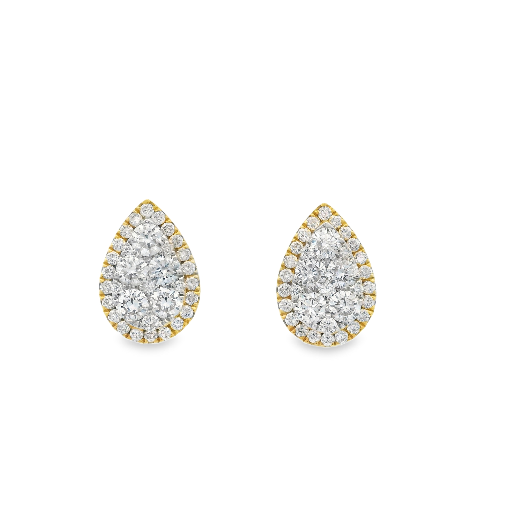 DIAMOND TEAR-DROP STUDS