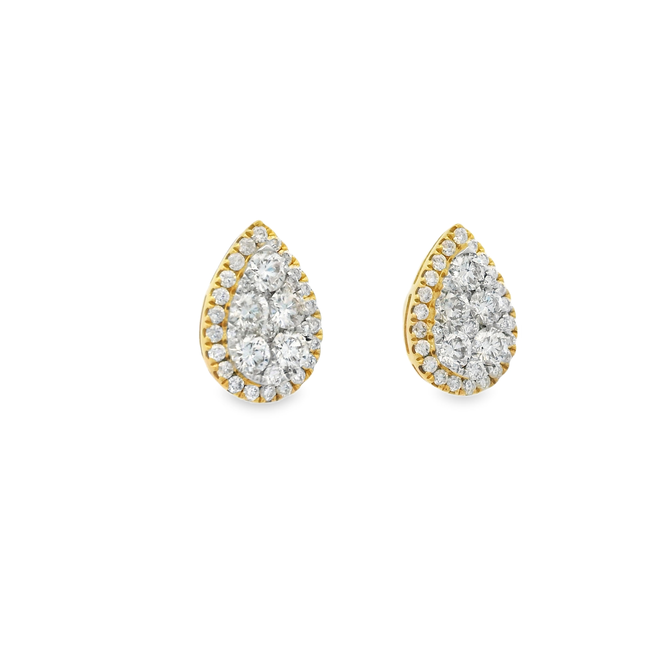 DIAMOND TEAR-DROP STUDS
