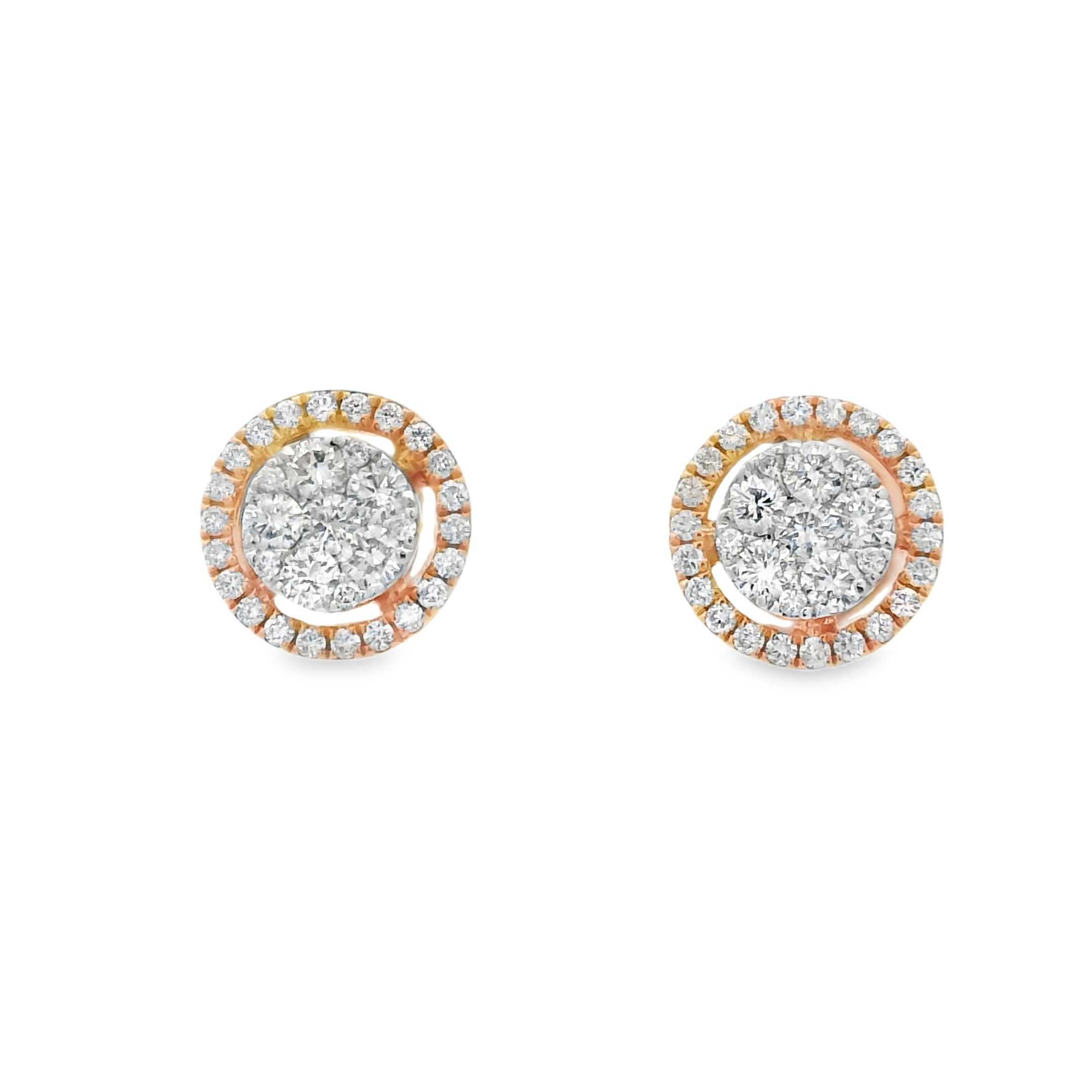 DOUBLE FRAME CLUSTER EARRINGS