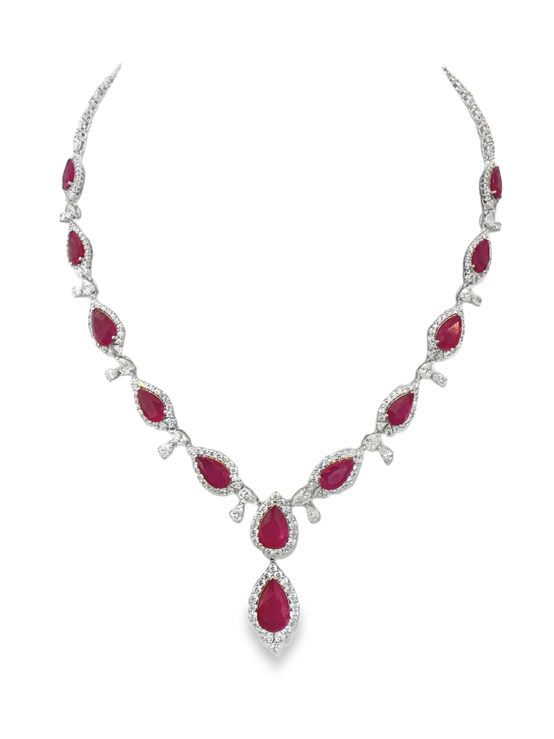 DROP RUBY NECKLACE