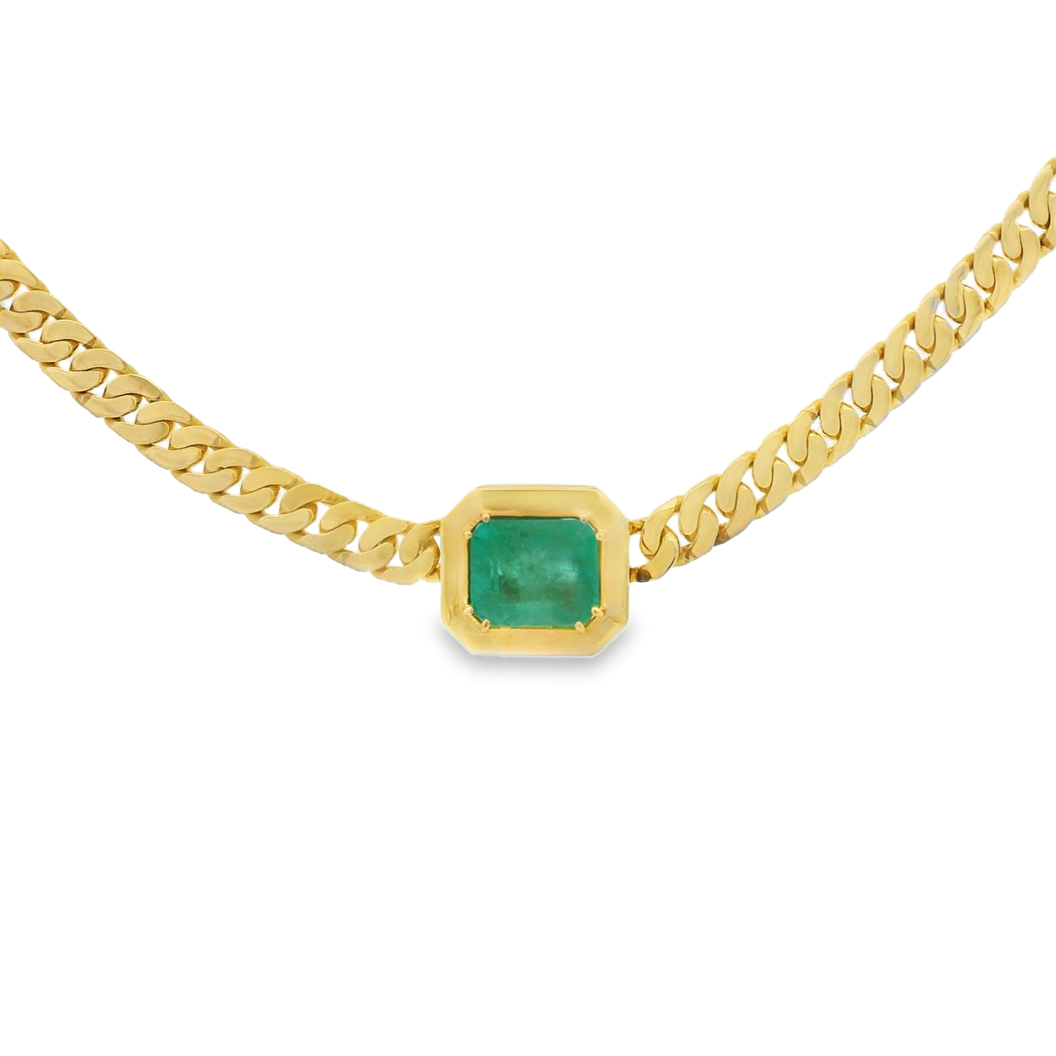 EMERALD GOLDEN NECKLACE