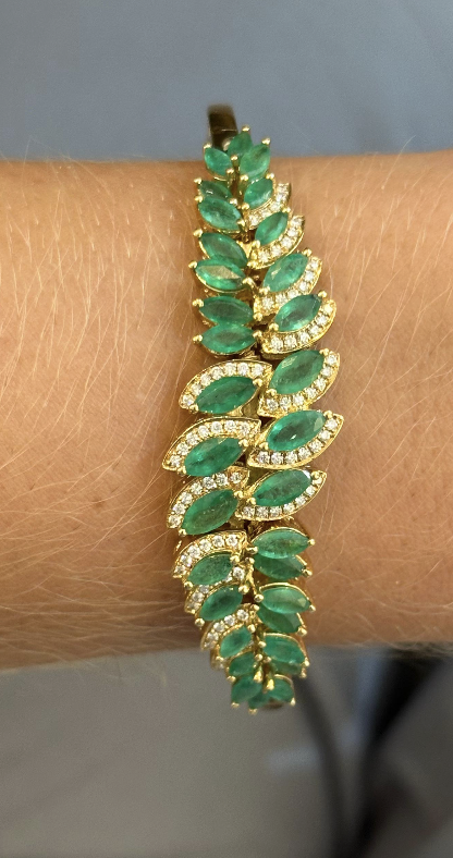 EMERALD LEAVE CUFF