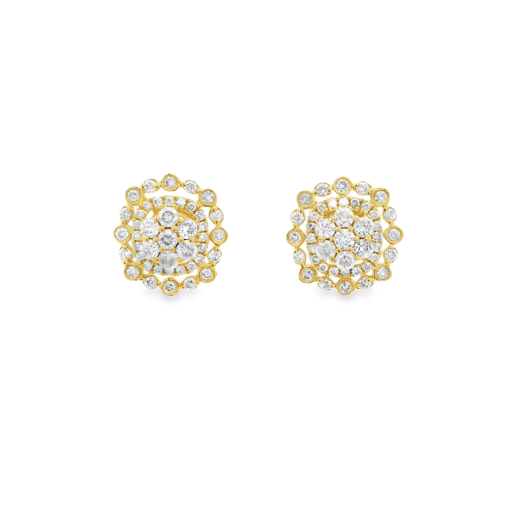 WEB DIAMOND EARRINGS