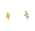 TETRIS DIAMOND EARRINGS