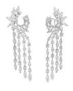 RAINDROP RADIANCE  DIAMOND DANGLE EARRINGS