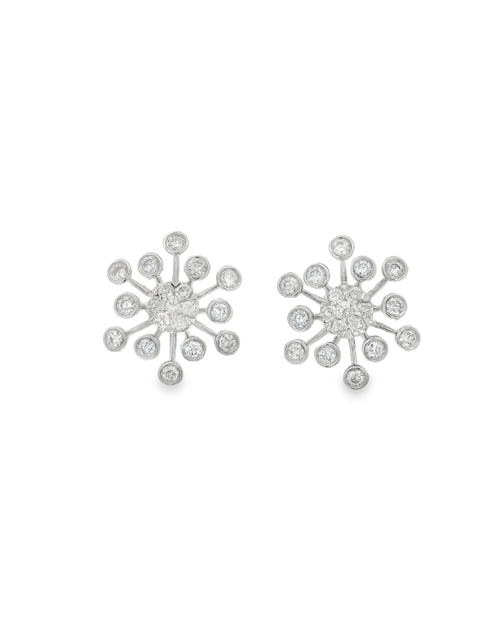 STELLAR FLARE DIAMOND EARRINGS