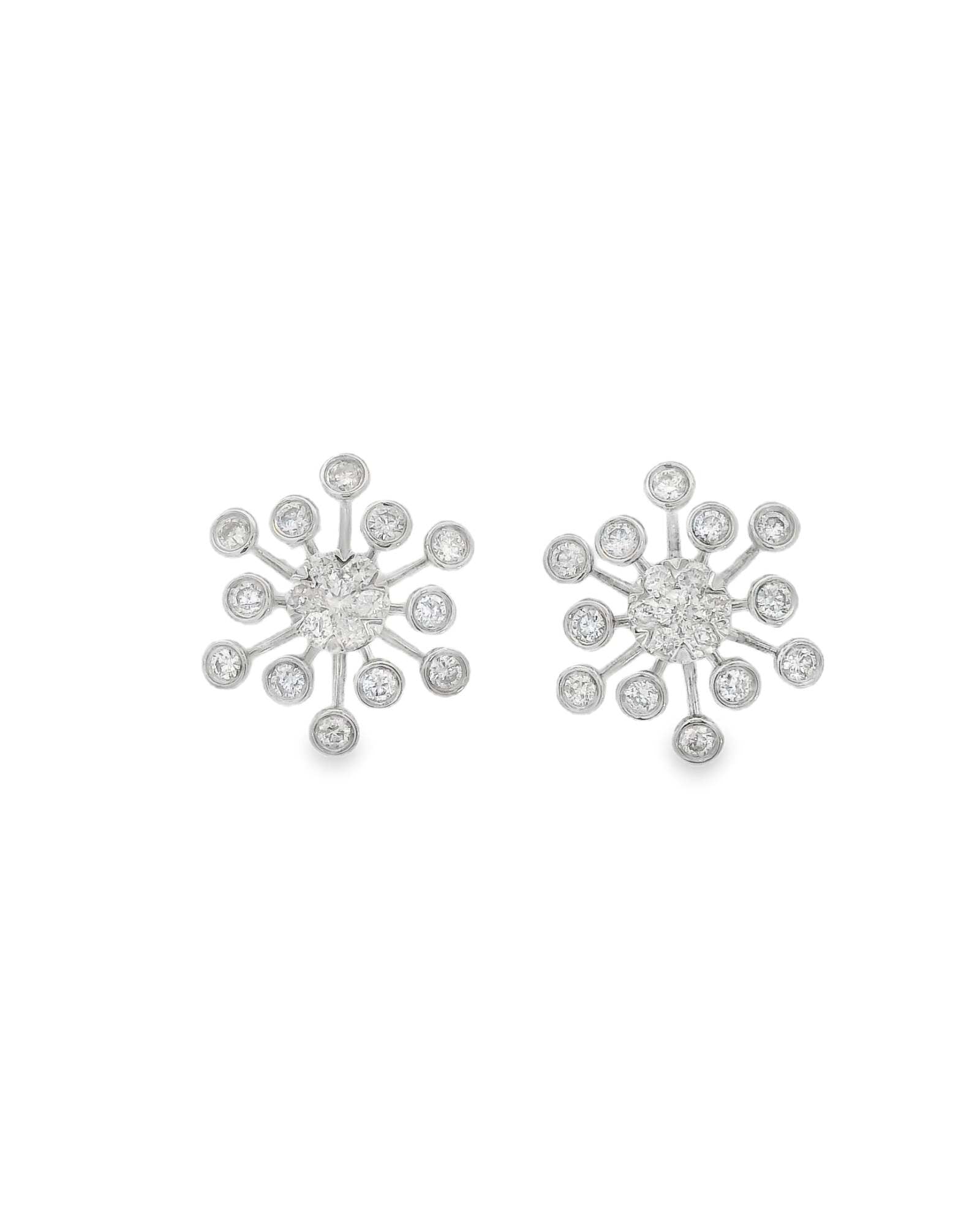 STELLAR FLARE DIAMOND EARRINGS