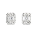 LINEAR LUX BAGUETTE DIAMOND STUD