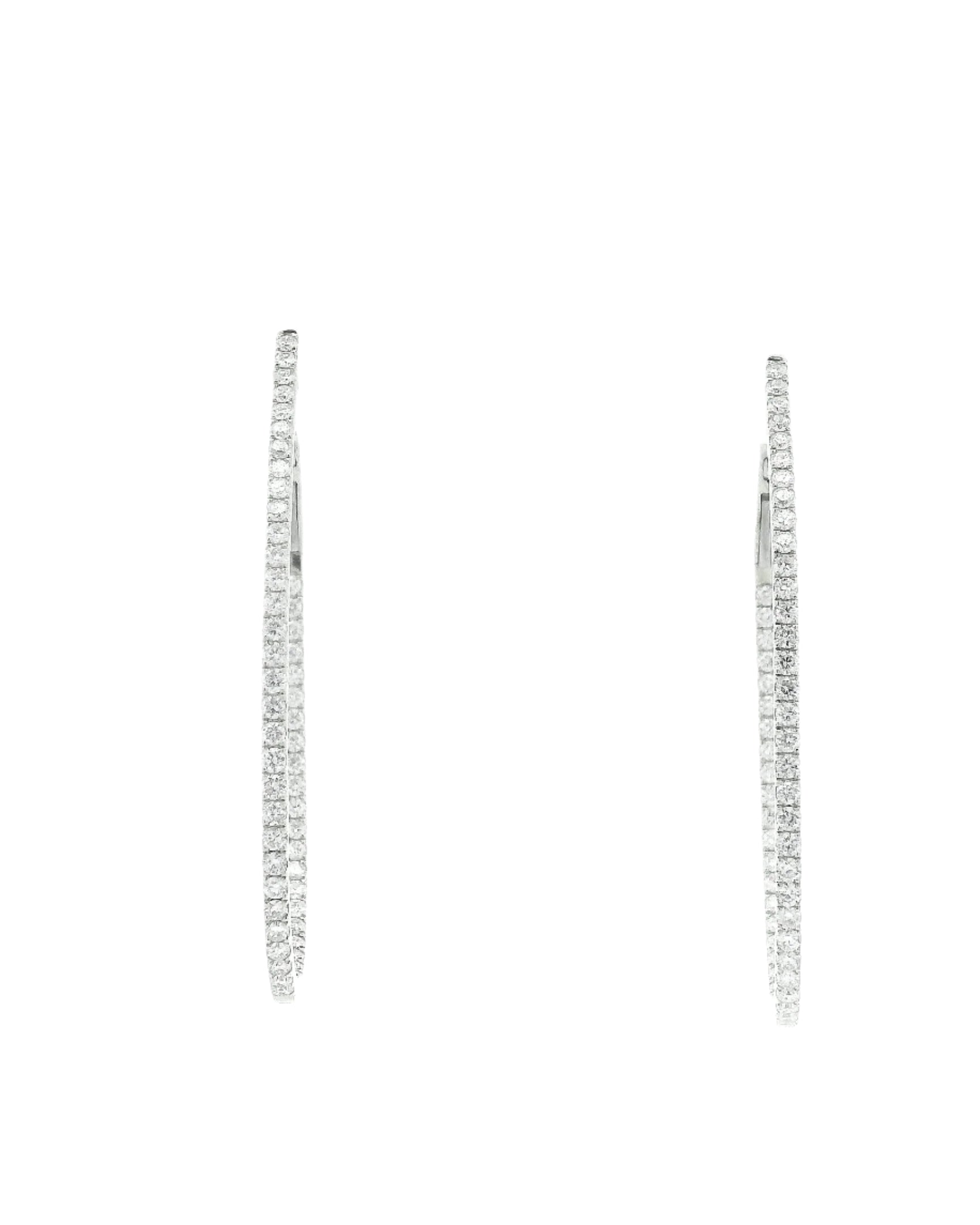 PULSE DIAMOND IN AND OUT HOOPS