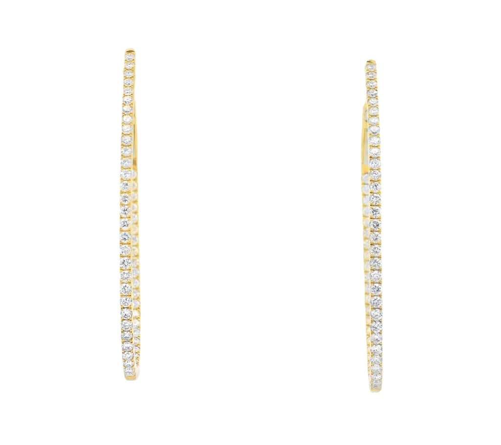 PULSE DIAMOND IN AND OUT HOOPS