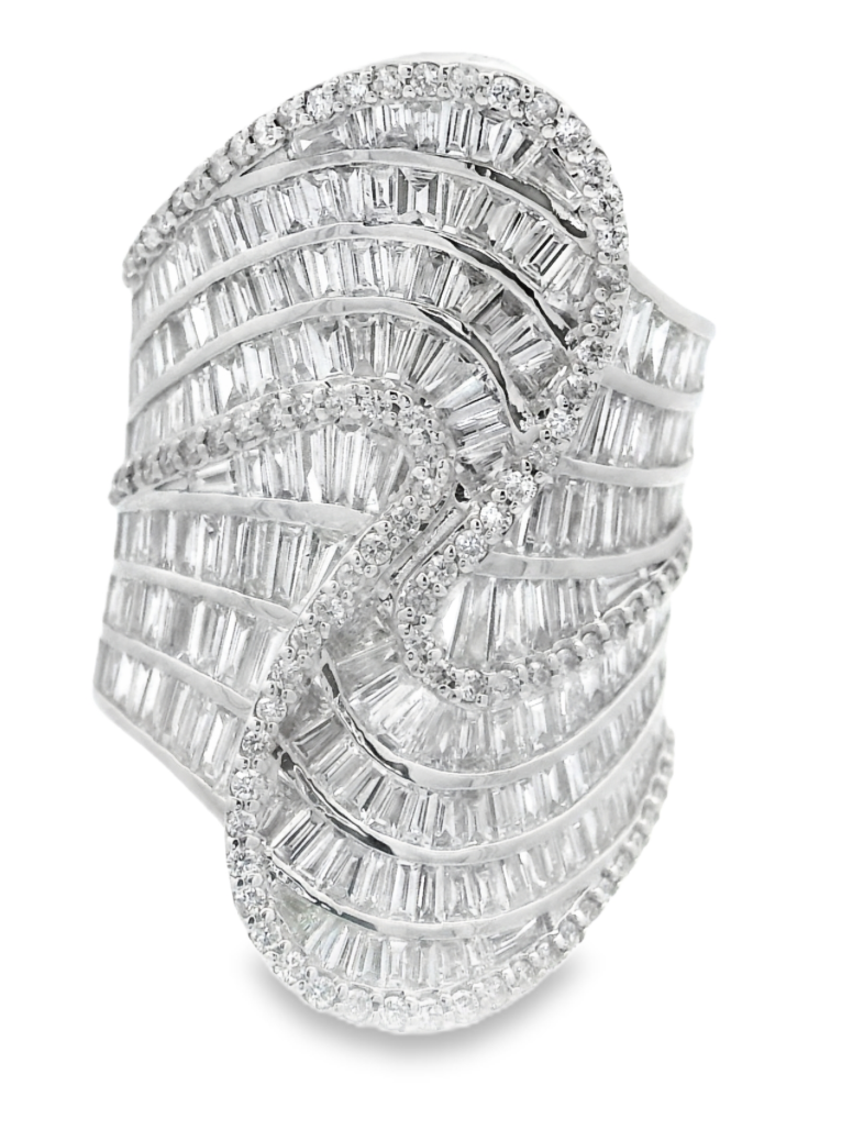 ECLIPSE BAGUETTE COCKTAIL RING