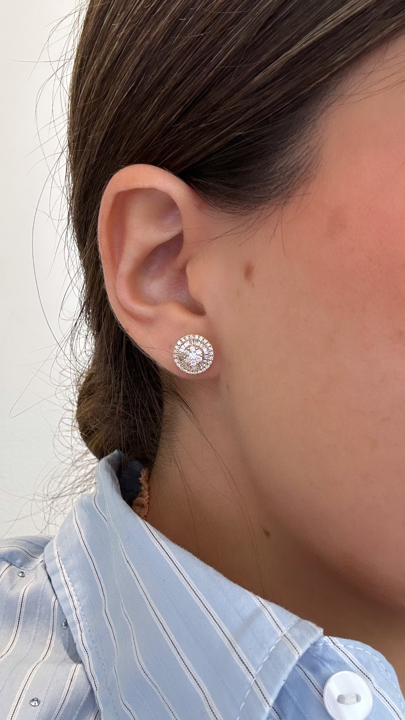GOLDEN DIAMOND STUDS