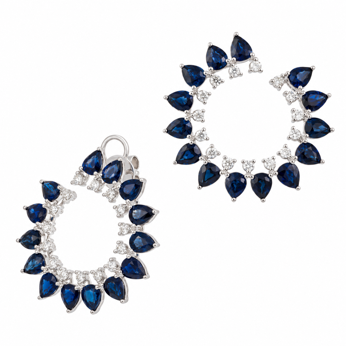 RONDELLE SAPPHIRE EARRINGS