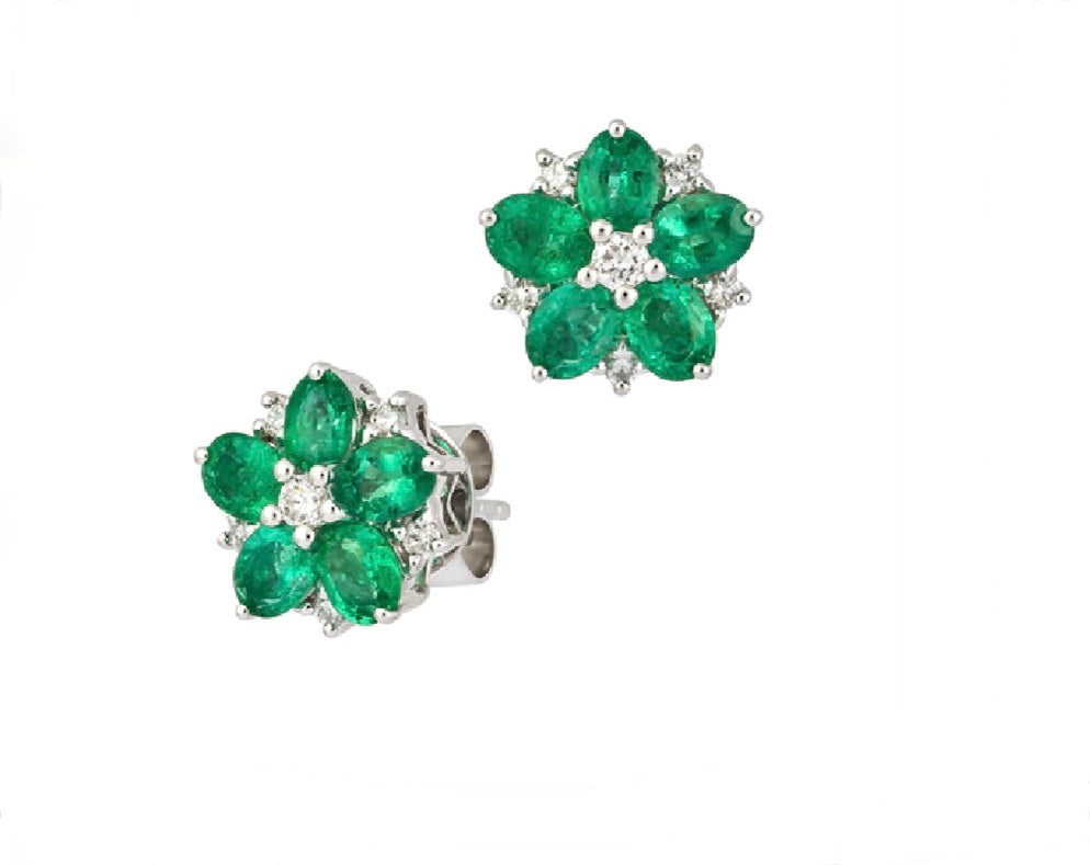 FLORES DE ESMERALDA CON BRILLANTITO