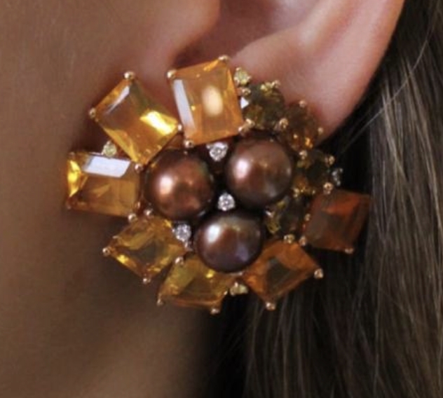 FLOR GRANDE DE OPALOS MEXICANOS Y PERLAS CAF