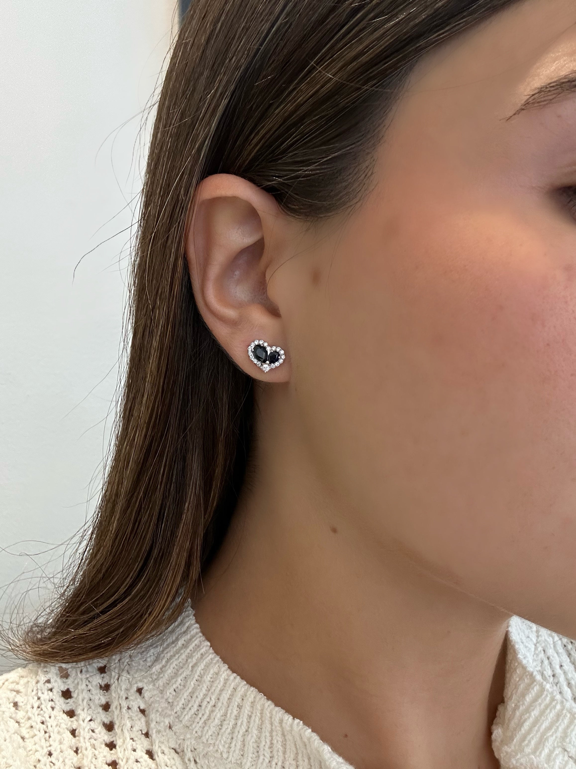 TWIN HEARTS SAPPHIRE EARRINGS