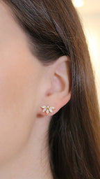 FLORAL SPARK DIAMOND EARRINGS