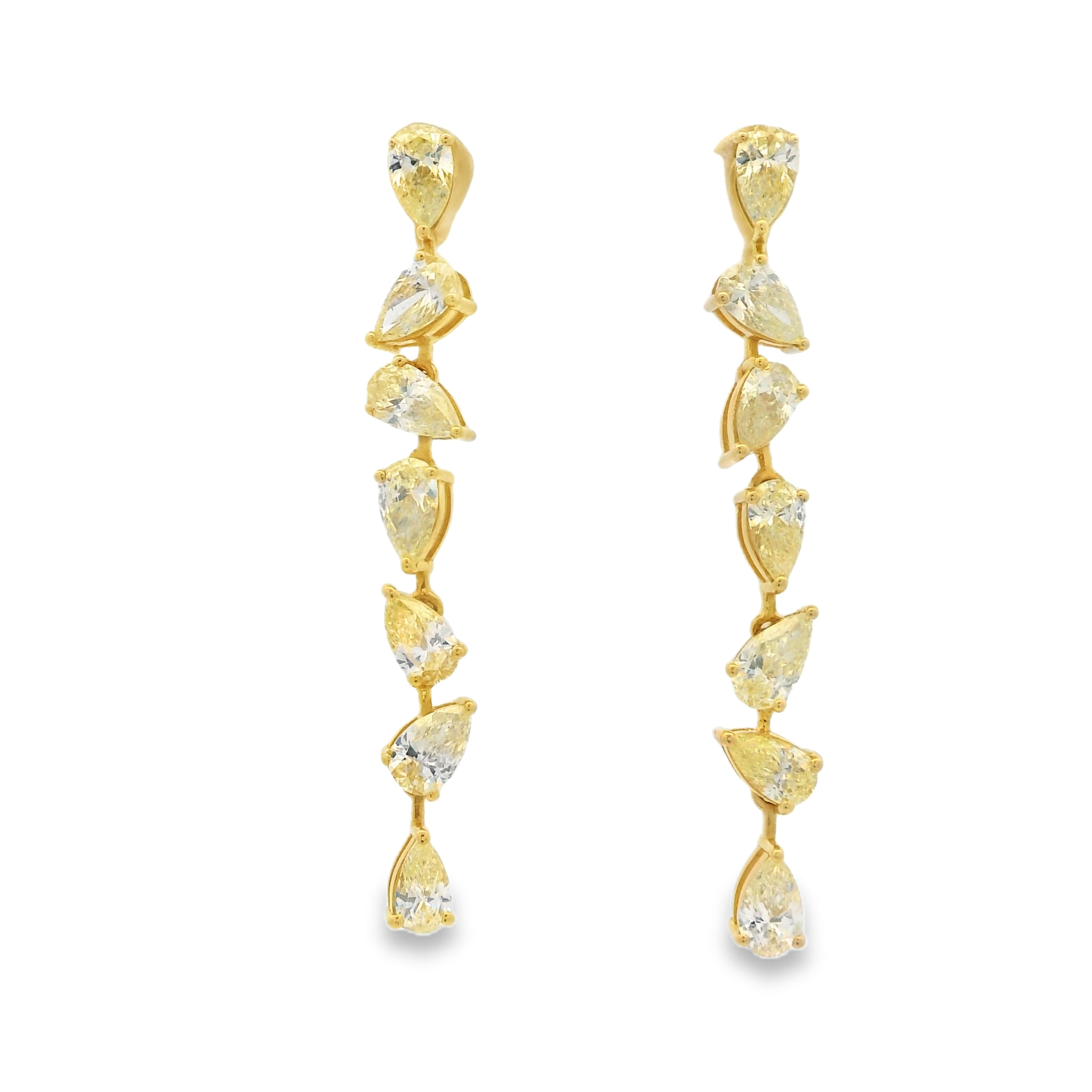 GOLDEN CASCADE DROP EARRINGS