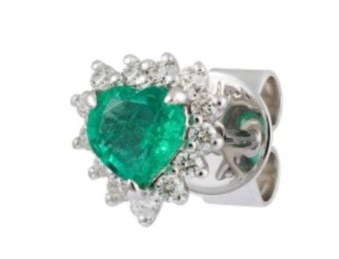 HEARTED EMERALD PIERCING