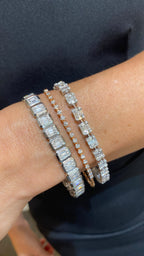 BAGUETTE ILLUSION RECTANGULAR BRACELET