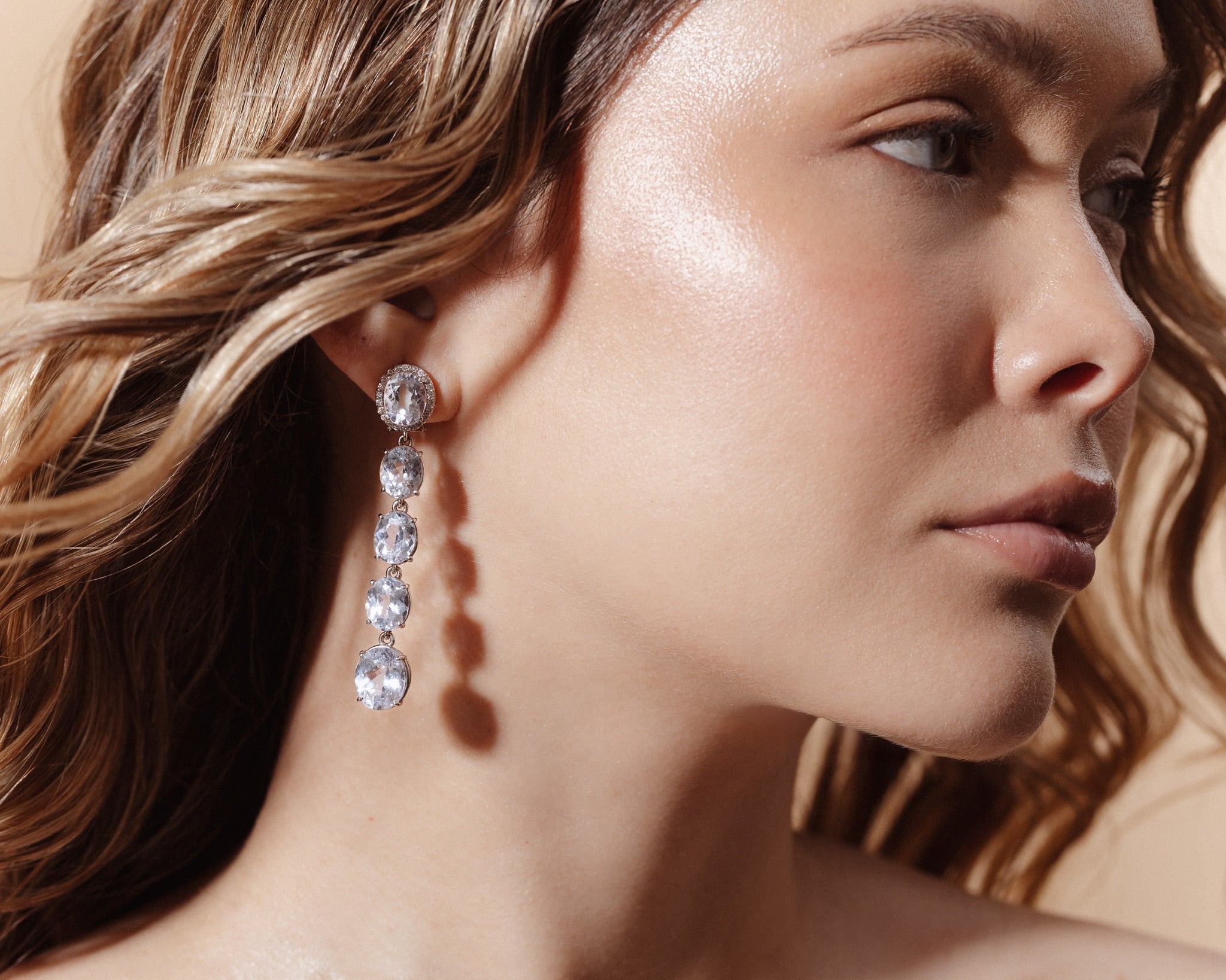 KUNZITE DROP EARRINGS