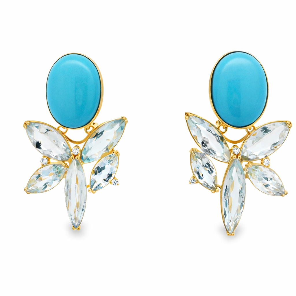 AZURE BLOOM EARRINGS