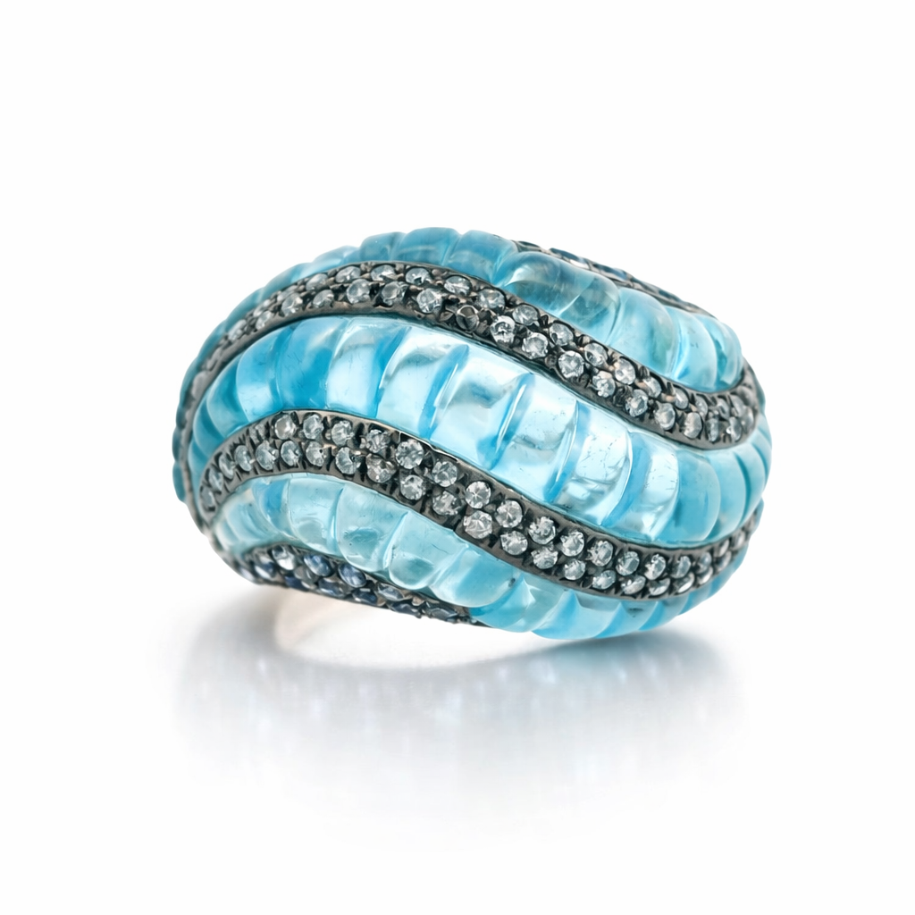 TOPAZIO SPIRAL RING