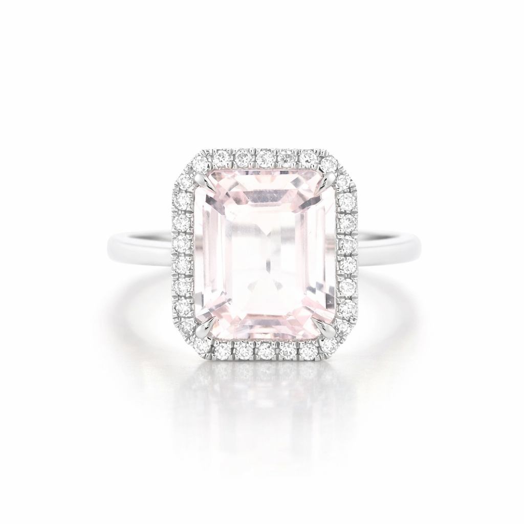 MORGANITE SOLITAIRE RING