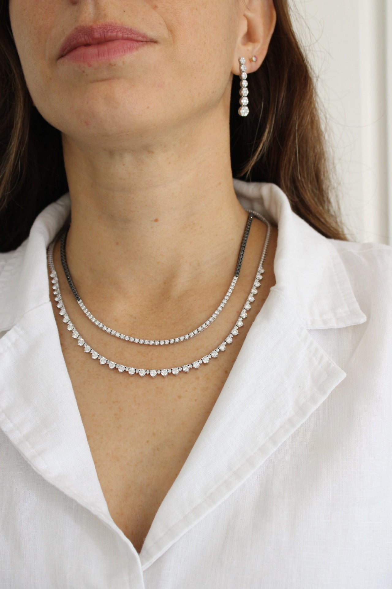 NIGHT TENNIS NECKLACE