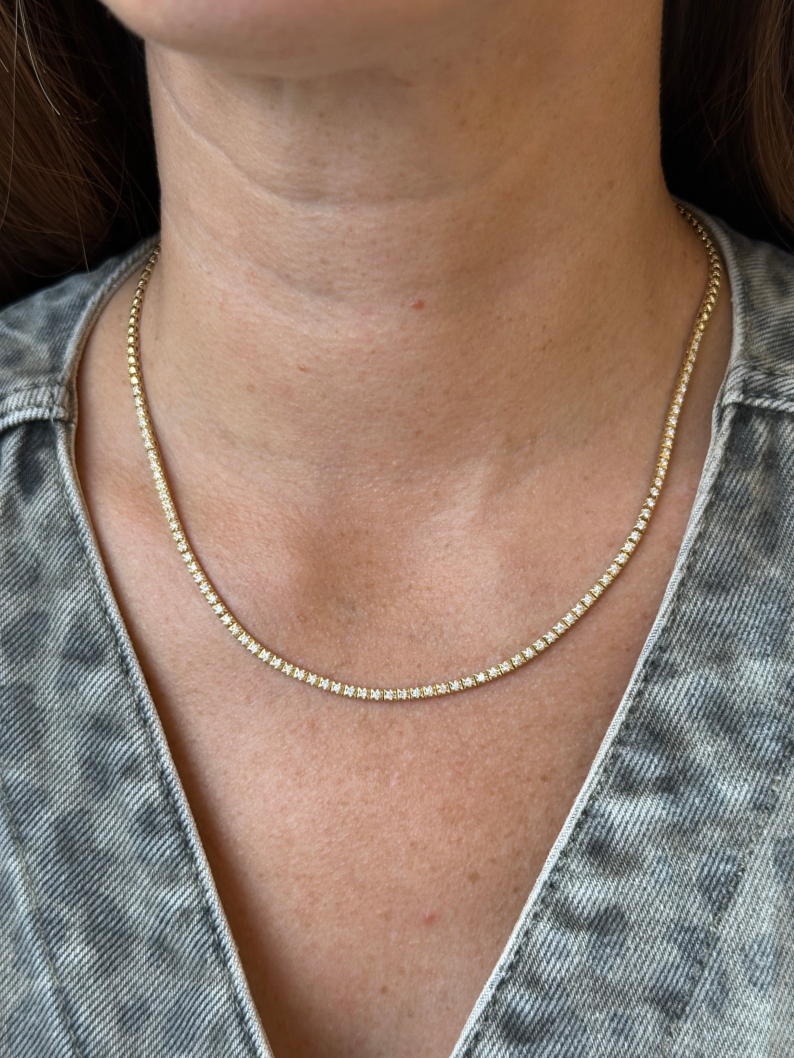 DIAMOND TENNIS NECKLACE