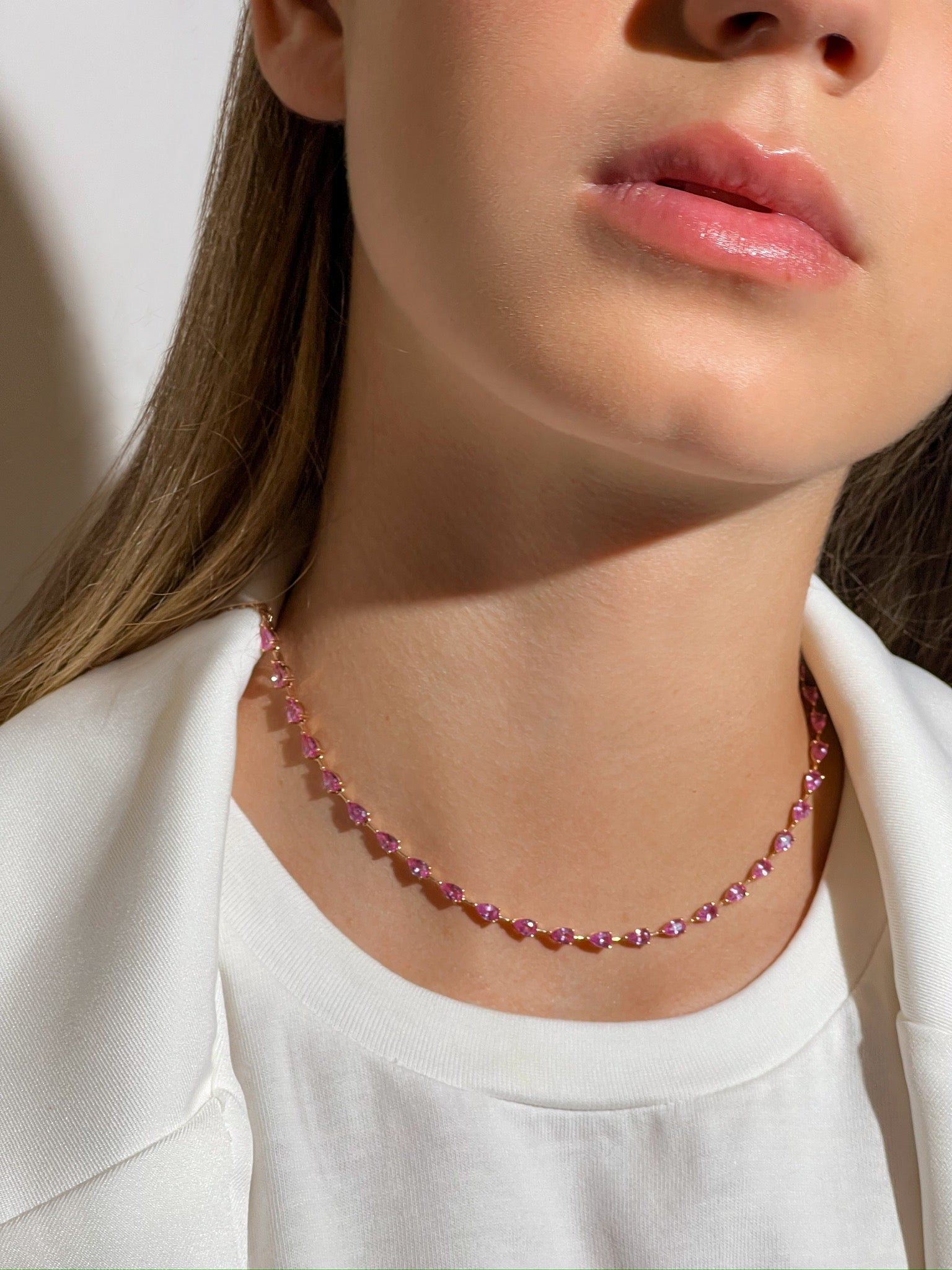 PINK SAPPHIRE NECKLACE